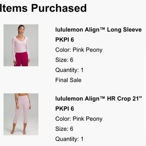 Lululemon Align Crop Leggings